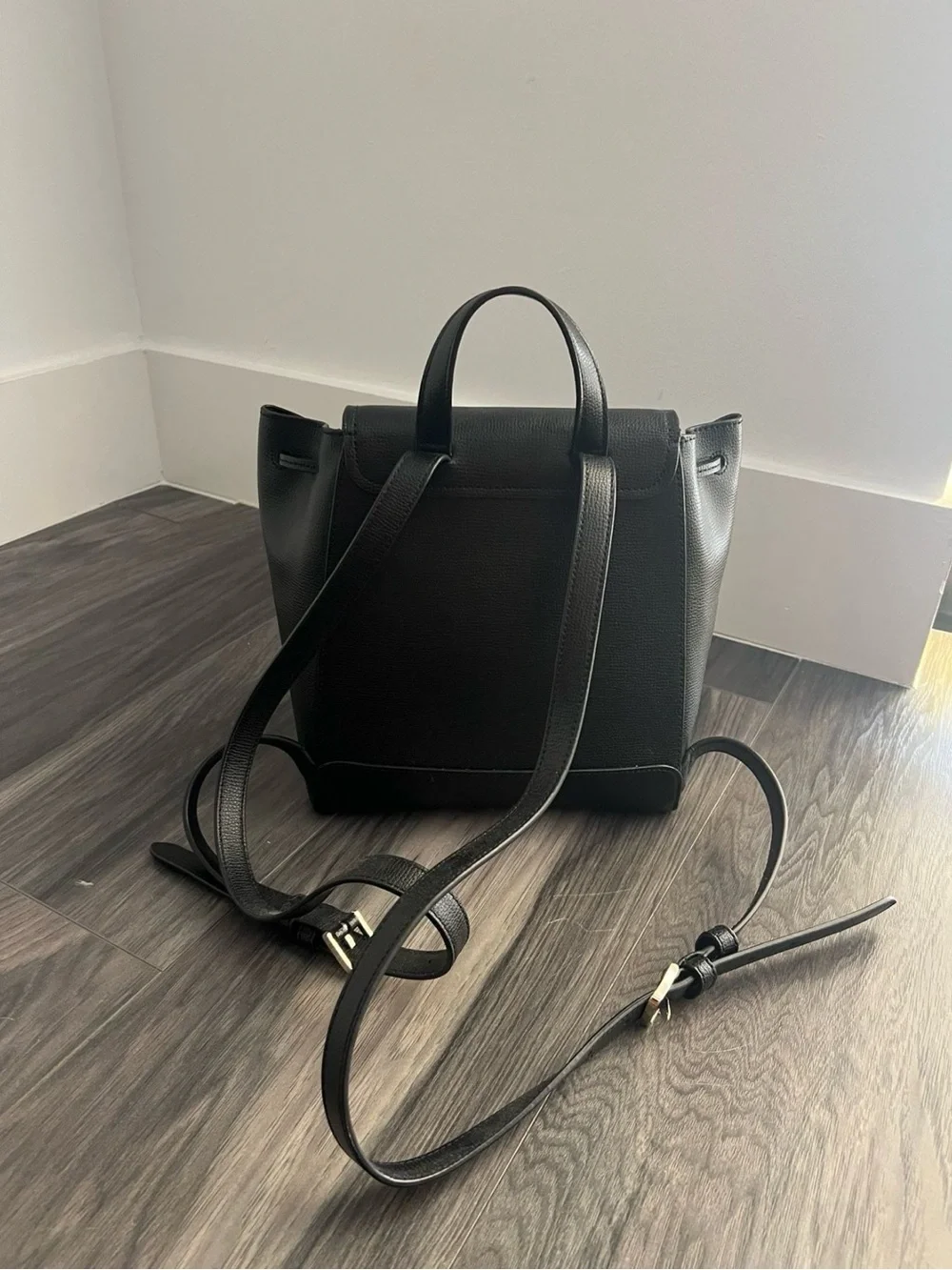 kate spade Black Leather Backpack Bag